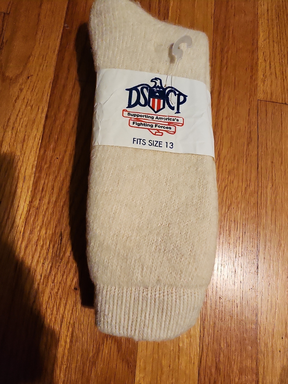 DSCP Cream Men's Crew Socks - Fits Size 13
